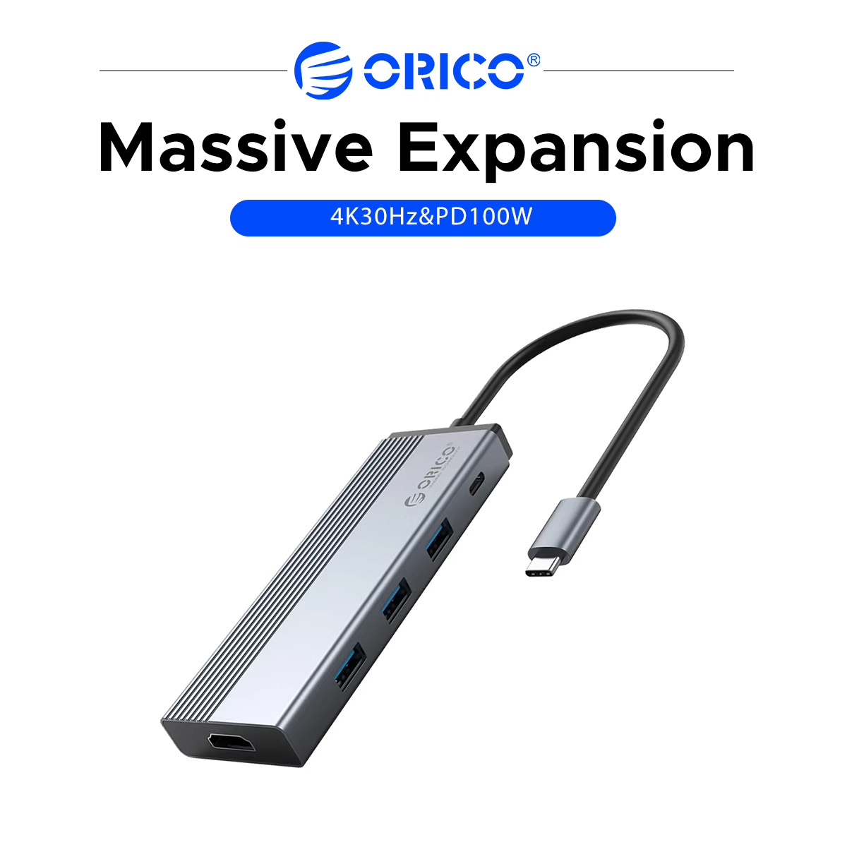 Desk Setup Usb Hub - ORICO Hub USB C 5 in