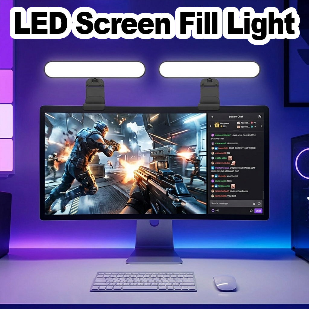 Desk Setup Videos - Lampada LED Dimmerabile con Schermo Touch,