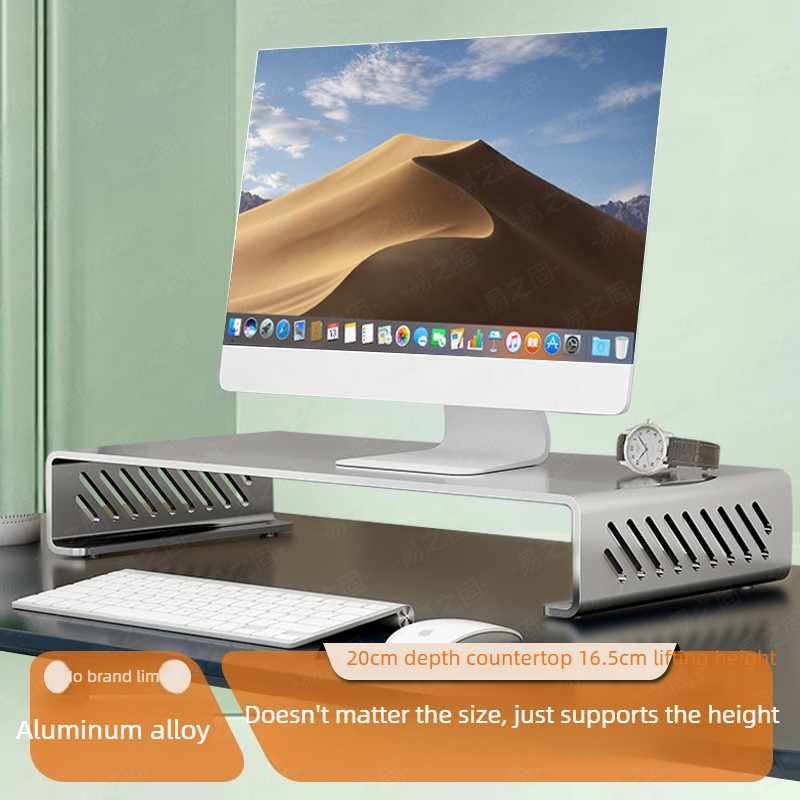 Desk Setup Laptop And Monitor - Supporto per monitor per computer Riser