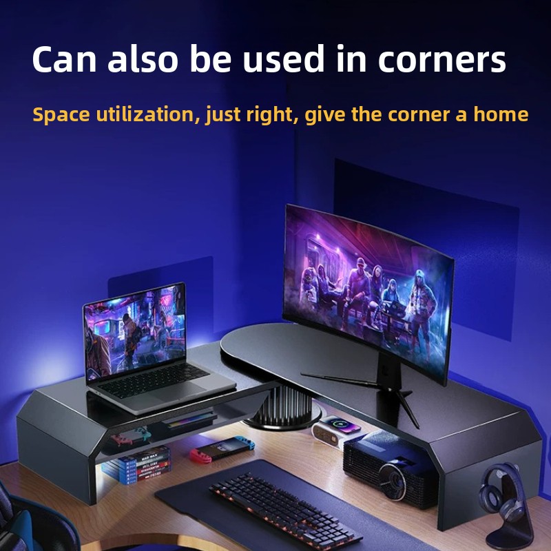 Desk Setup Laptop And Monitor - Supporto per Doppio Monitor da Gaming,