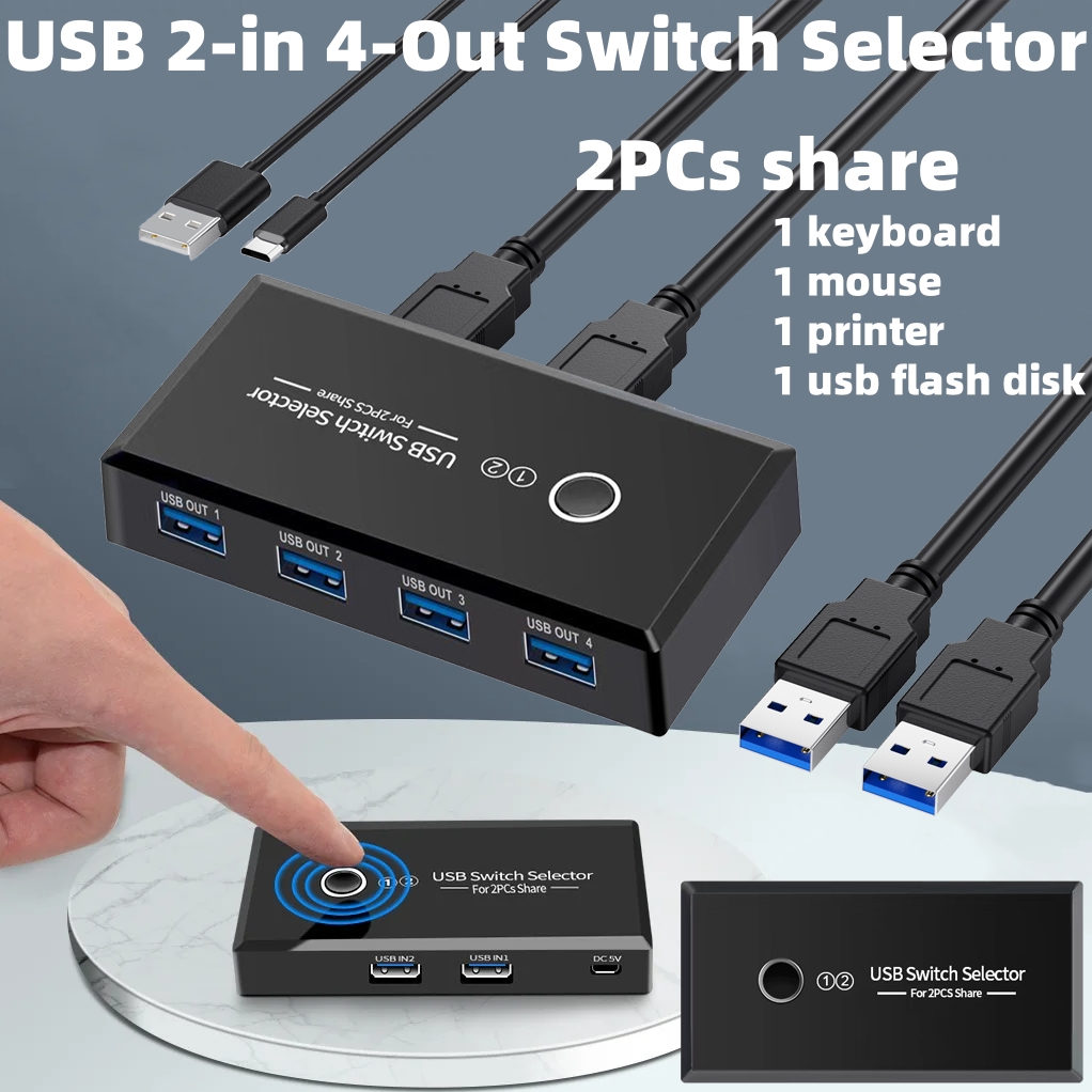 Desk Setup Usb Hub - Selettore switch KVM USB 2.0/3.0 Hub