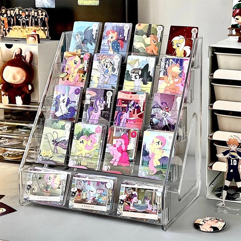 Desk Setup Photo - Espositore trasparente da scrivania per carte,