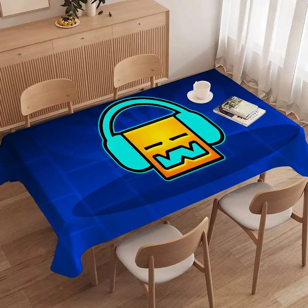 Desk Setup Wallpaper - Tovaglia per videogiochi Geometry Dash, copritavolo,