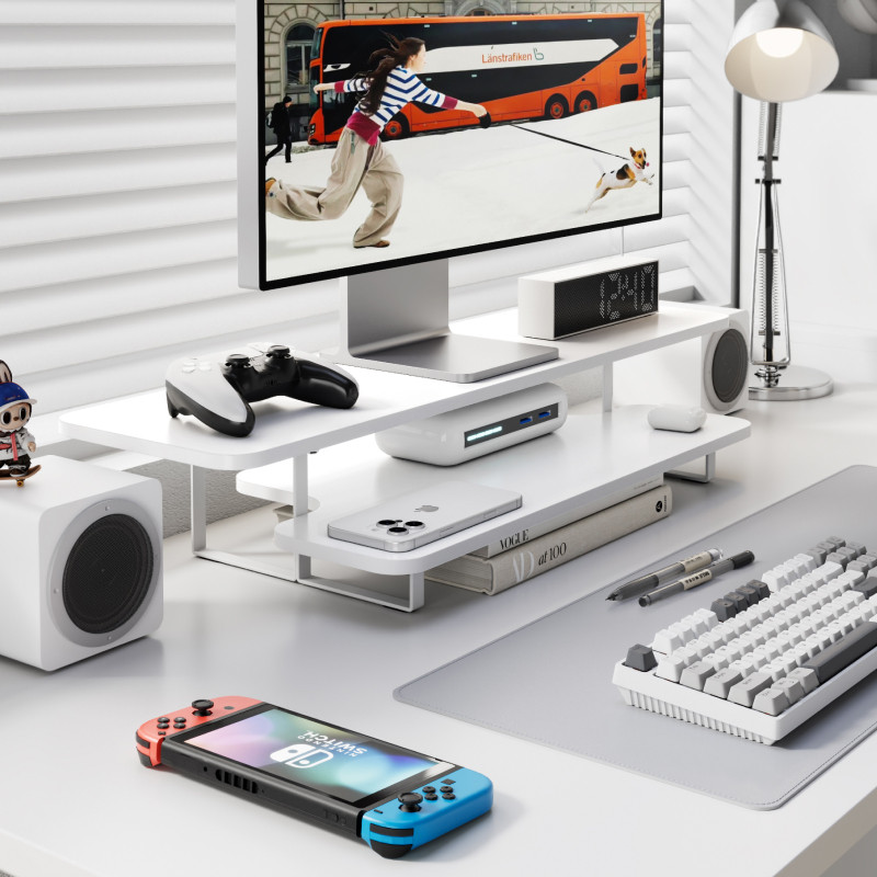 Supporto per Monitor in Legno  - Desk Setup Laptop And Monitor recensione e prezzo
