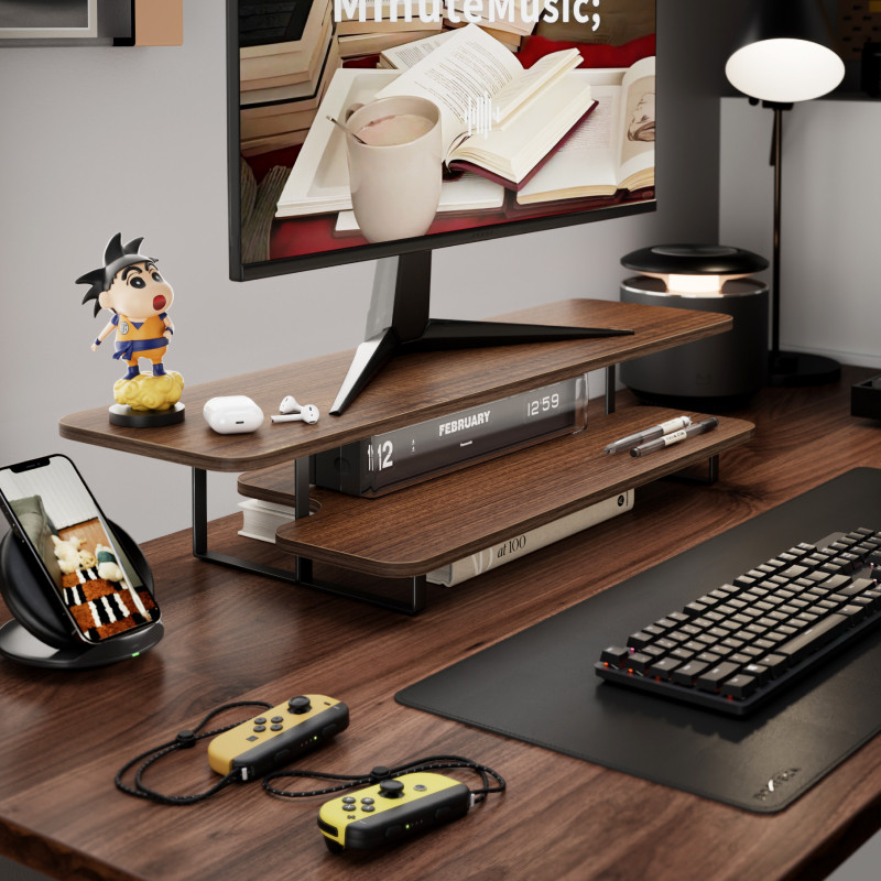 Supporto per Monitor in Legno  - Desk Setup Laptop And Monitor recensione e prezzo