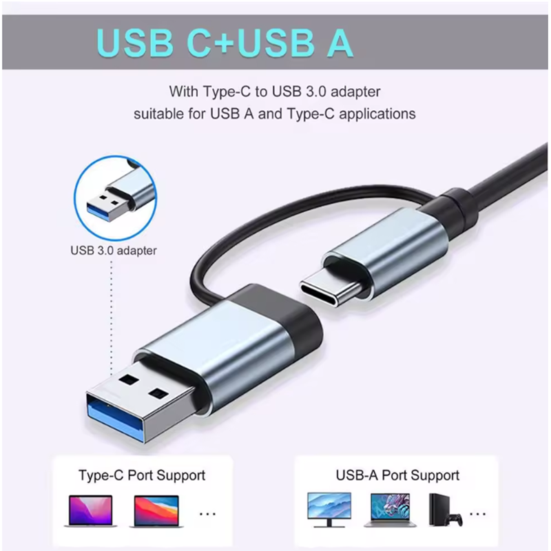Hub USB A/C a 5/7/8 porte, con - Desk Setup Usb Hub recensione e prezzo
