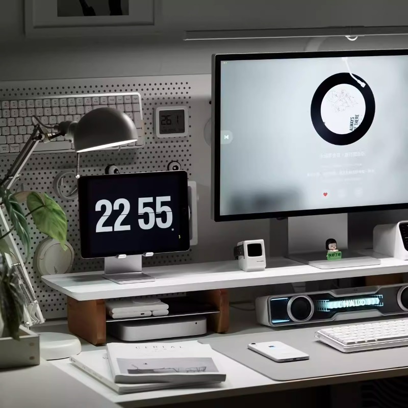 Supporto per monitor moderno S - Desk Setup Laptop And Monitor recensione e prezzo