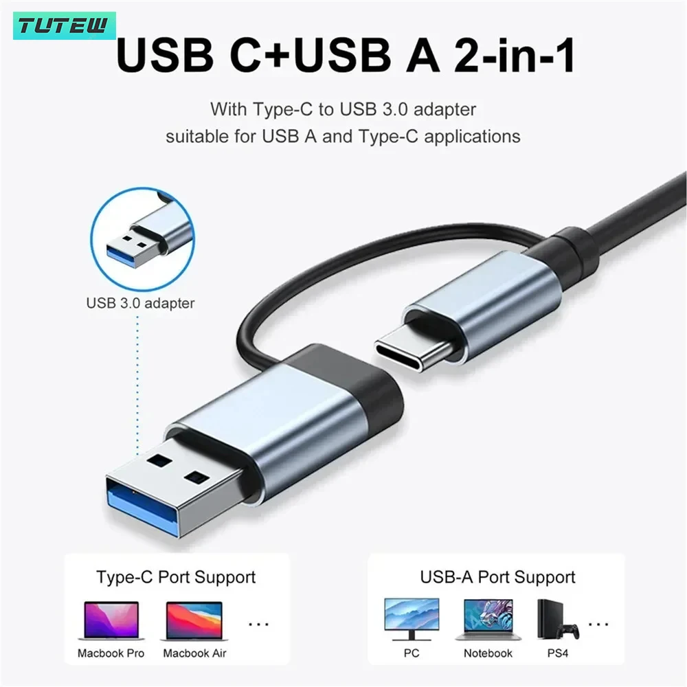 Hub USB C 8 in 1 Splitter USB  - Desk Setup Usb Hub recensione e prezzo