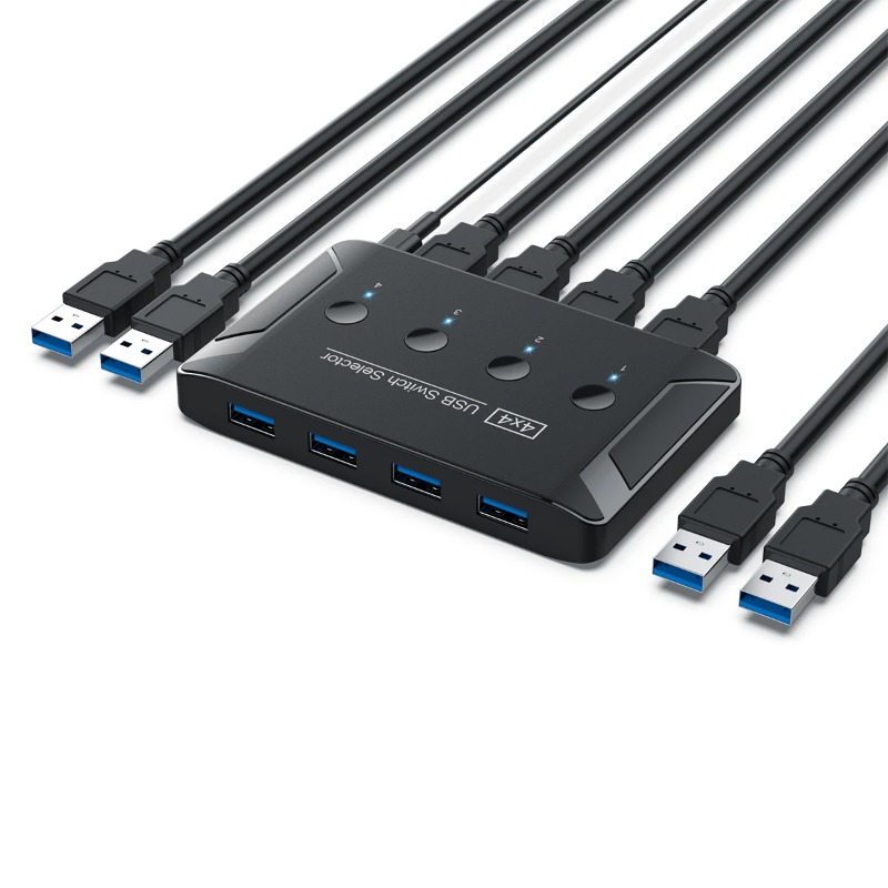 Switch KVM USB 3.0 4 Ingressi  - Desk Setup Usb Hub recensione e prezzo