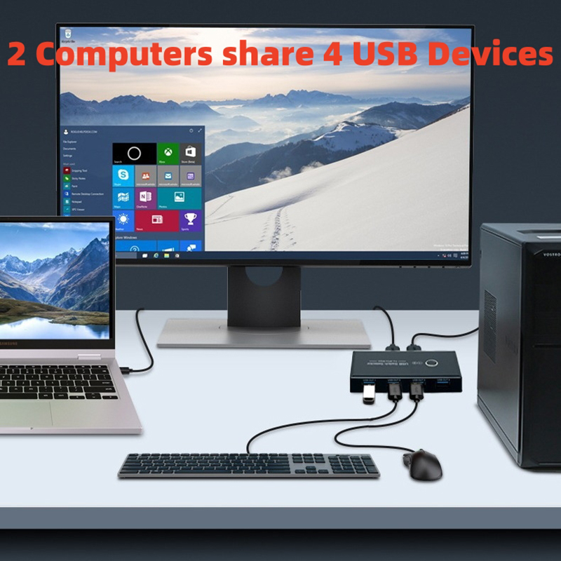 Selettore switch KVM USB 2.0/3 - Desk Setup Usb Hub recensione e prezzo