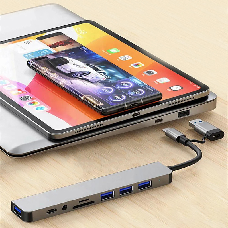 Hub USB Type-C 8 in 2 con dock - Desk Setup Usb Hub recensione e prezzo