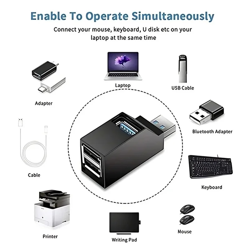 Hub USB 1/2 pezzi USB 2.0 USB  - Desk Setup Usb Hub recensione e prezzo